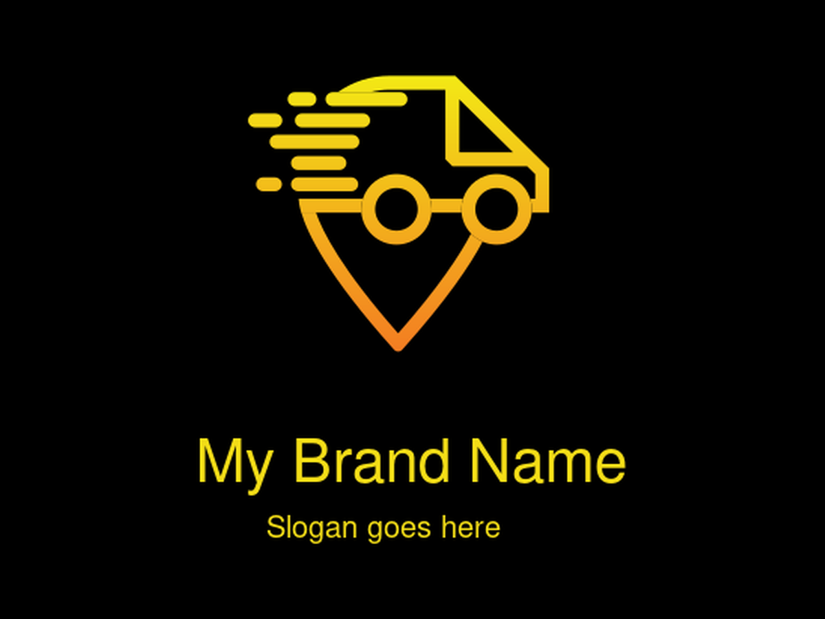 Delivery and Logistics Service with Real-Time Tracking Logo Design for Efficient and Reliable Transportation Solutions